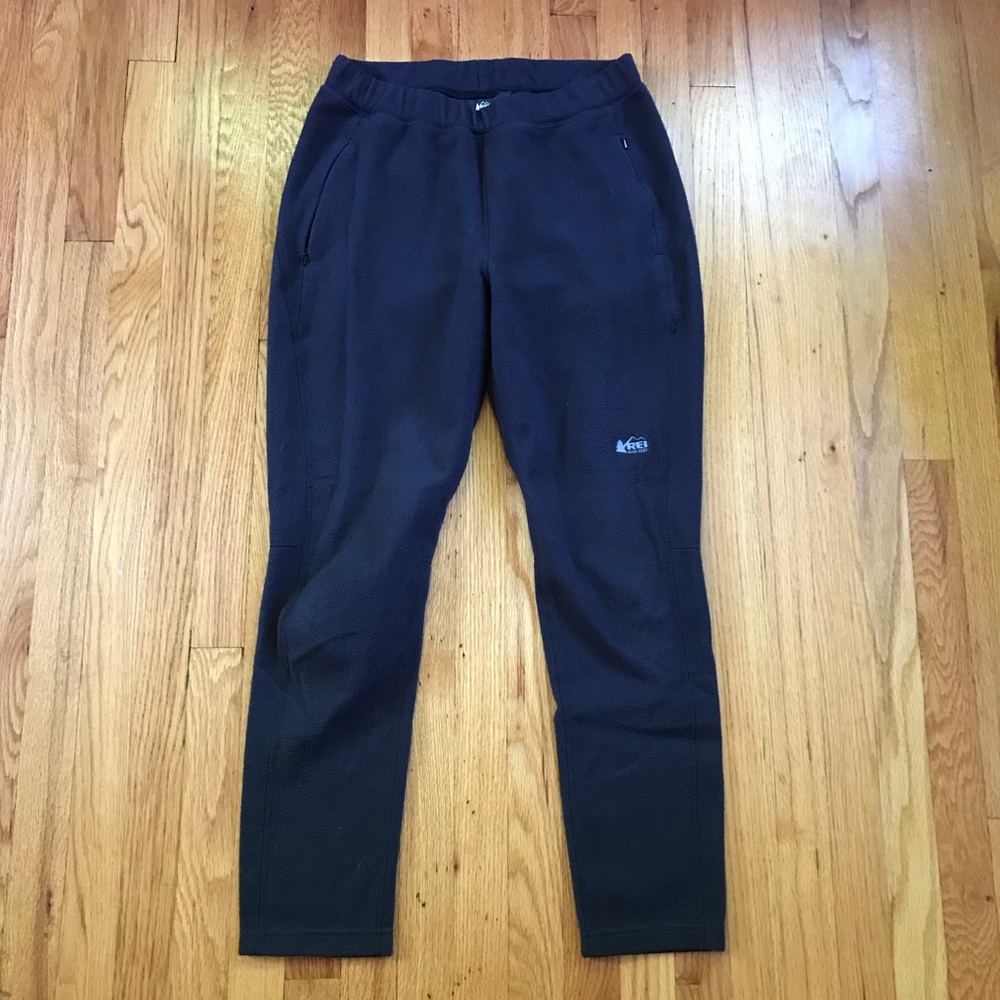 REI Men's Black Jogger Sweatpants with Zip Pockets